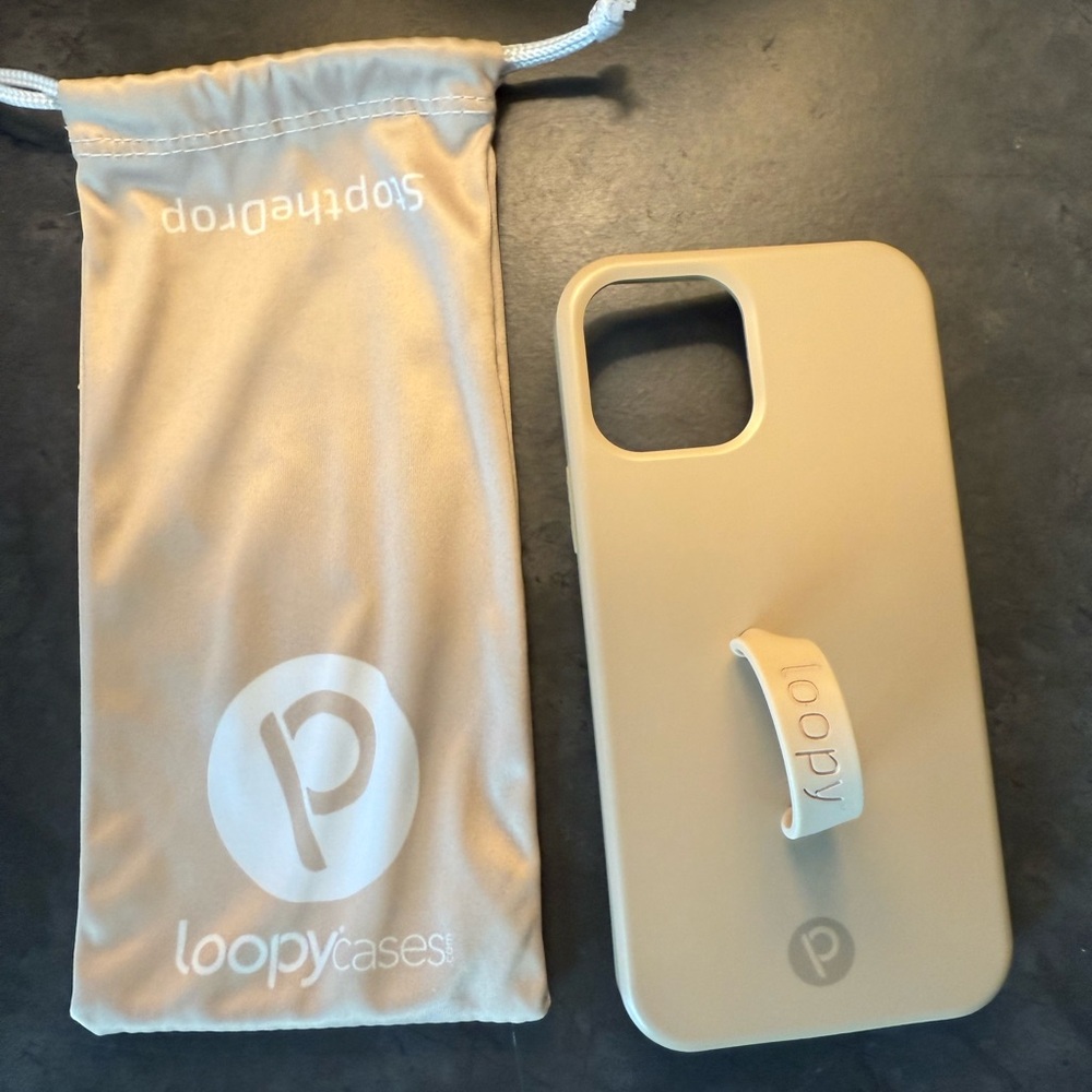 Loopy iPhone 12 case; 6.1” screen. Righty.